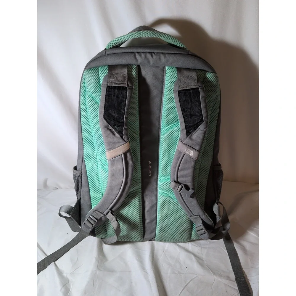 The North Face Jester Backpack Seafoam & Gray Travel Book Bag